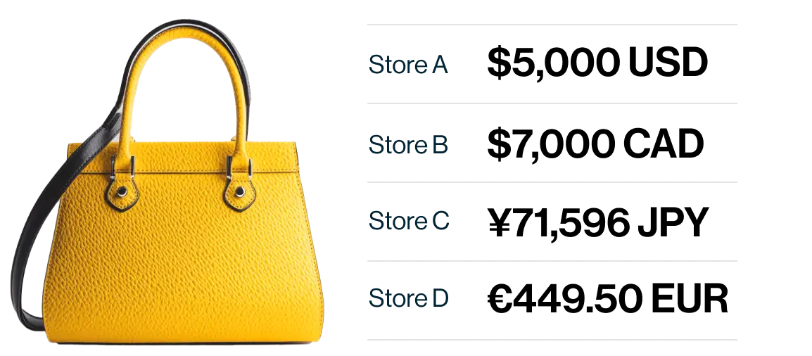 Automatically convert prices between stores